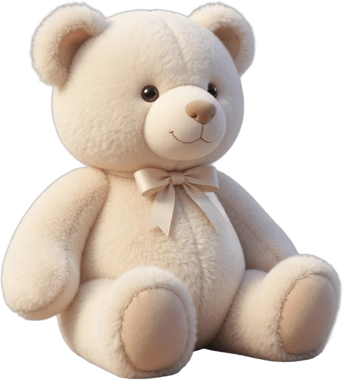 Ours peluche crème