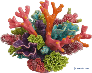 Colourful coral reef