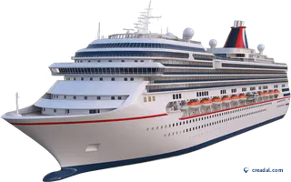 Large White Cruise Ship