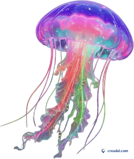 Glowing Translucent Jellyfish