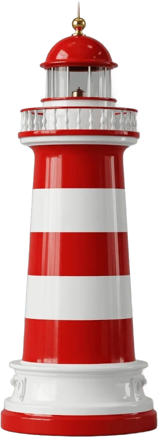 Red Striped Lighthouse