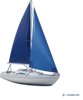 White Sailboat Illustration