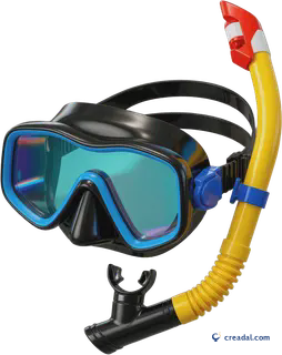 Diving mask and snorkel