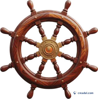 Wooden Ship Wheel