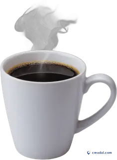 كوب قهوة أبيض