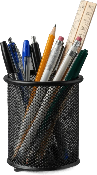 Pot crayons en maille