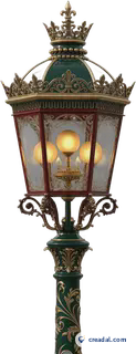 Luminária parisiense ornamentada