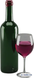 Garrafa e taça