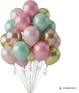 Pastell-Ballonbouquet