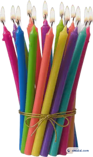 Bunte Geburtstagskerzen