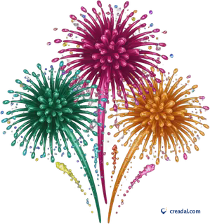 Buntes Feuerwerk