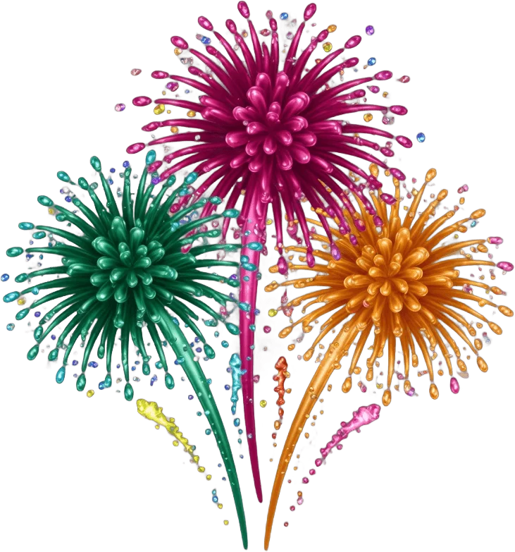 色鮮やかな花火