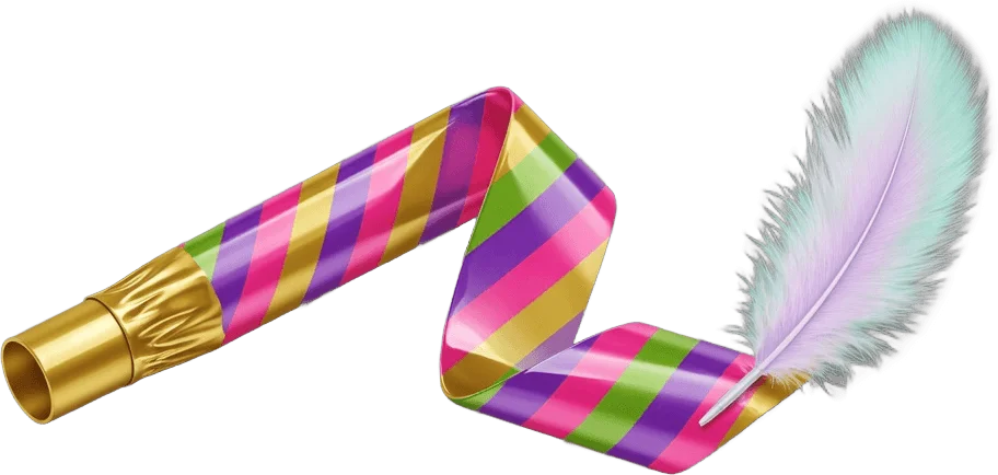 Striped Party Blower