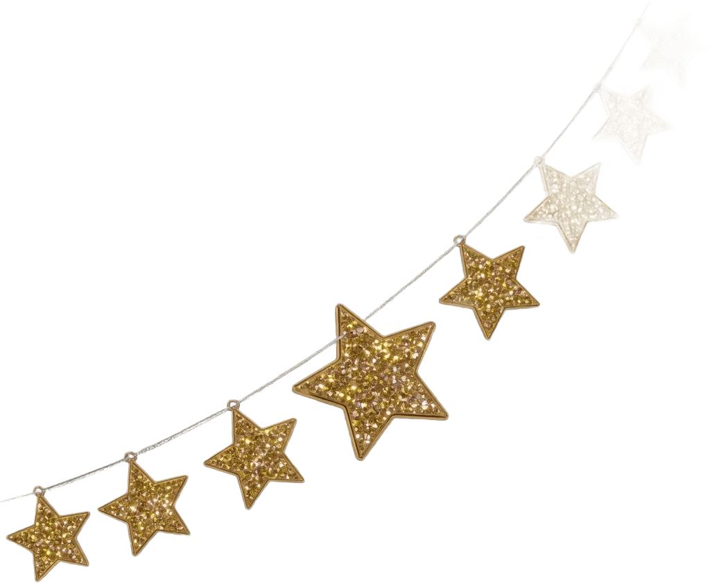 Guirlande Étoiles Dorées