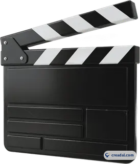 Schwarzweiße Filmklappe
