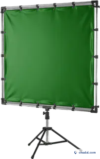 Grüne Chroma-Wand