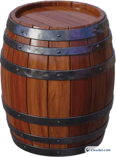 Wooden Rum Barrel