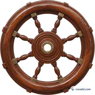 Wooden Ship Wheel