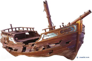 Half-Buried Shipwreck