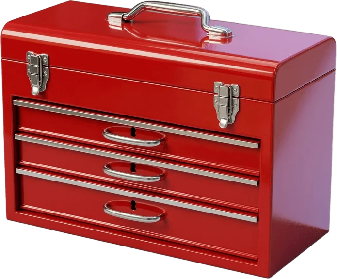 Red mechanic toolbox