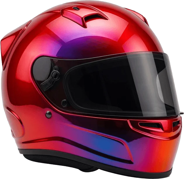 Plain Visor Racing Helmet