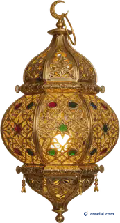 Golden Ramadan lantern