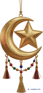 زينة هلال ذهبية