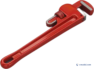 Red Pipe Wrench