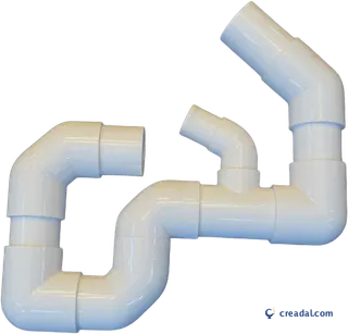 White PVC Elbow Pipes