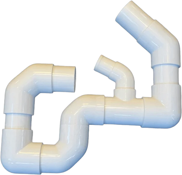 White PVC Elbow Pipes