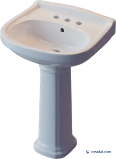 White Pedestal Sink