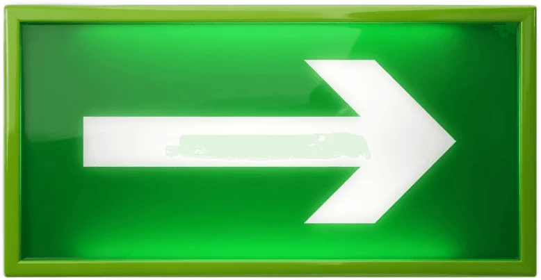 Panneau vert de sortie