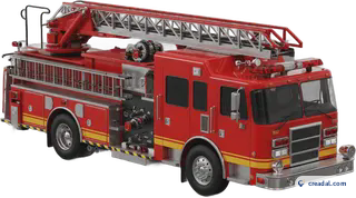 Red fire engine