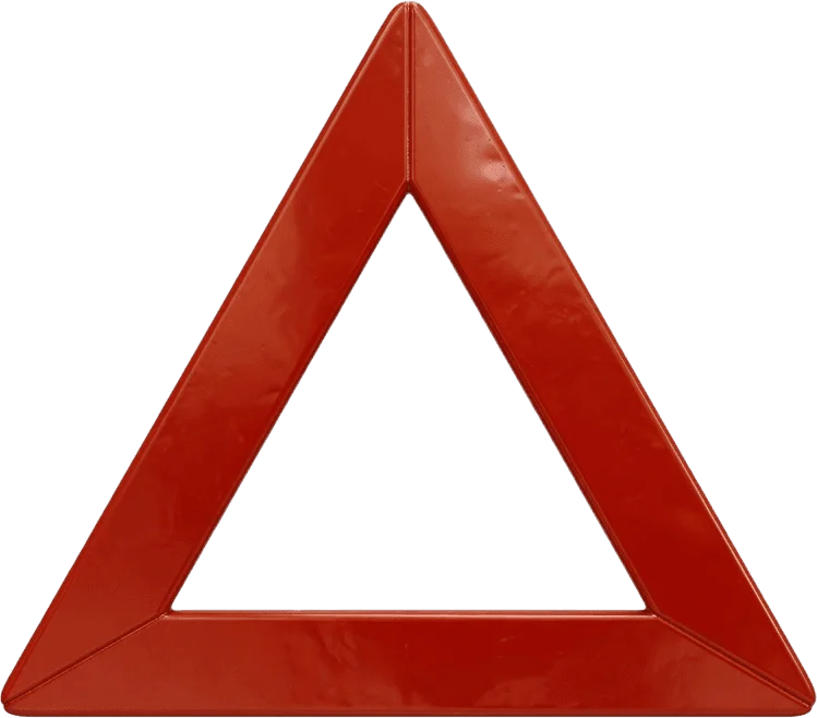Red warning triangle