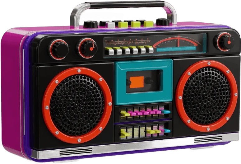 Retro Boombox Stereo