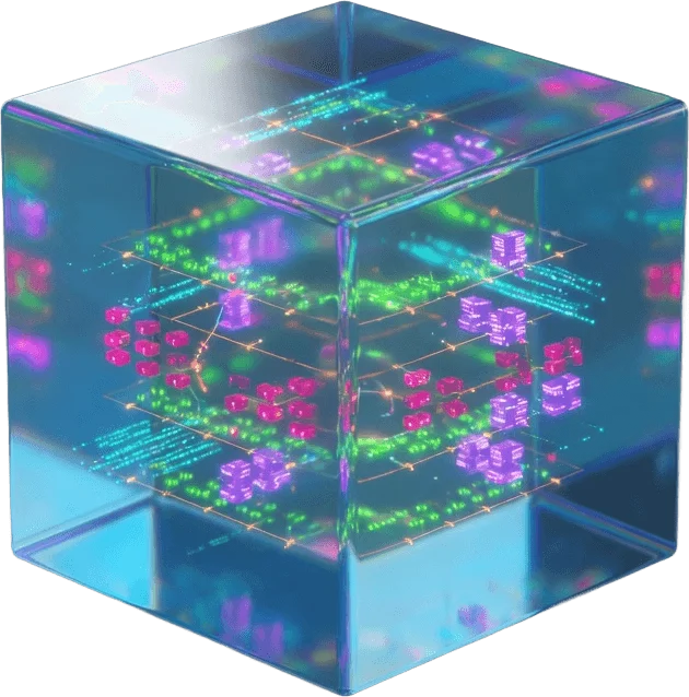 Glowing Data Cube