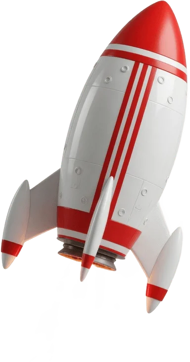 Cute Launching Rocket
