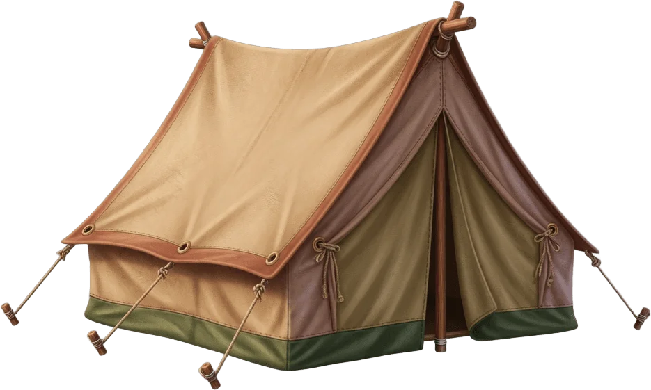 Canvas safari tent