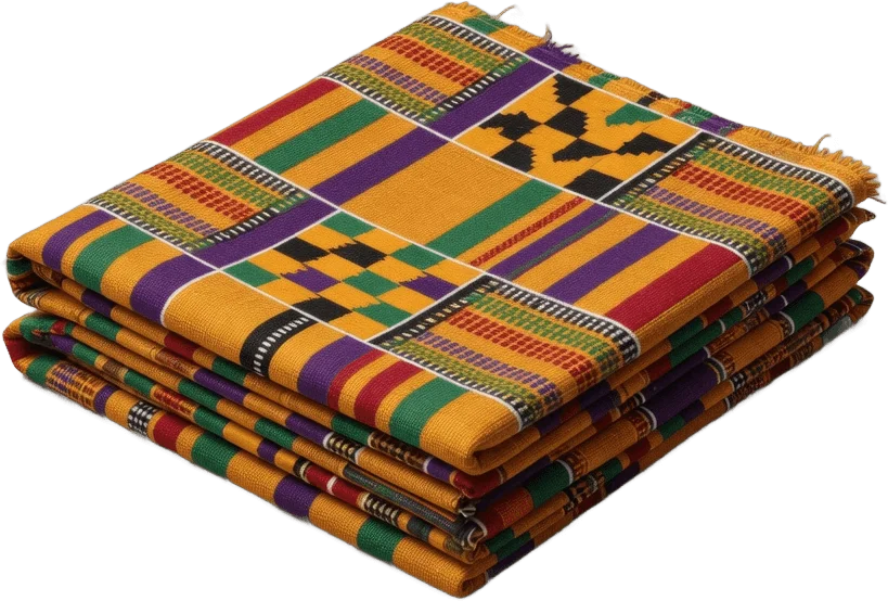 Folded Kente Cloth