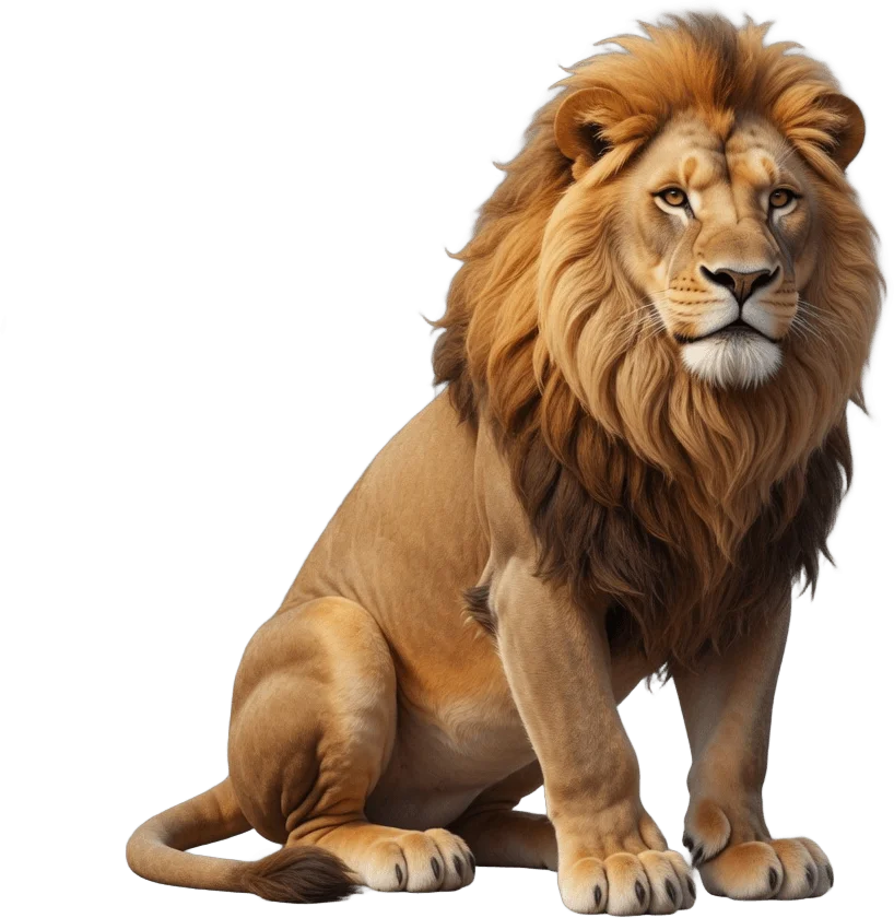 Lion safari africain