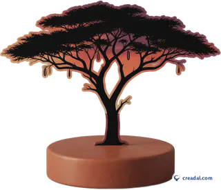 Arbre savane couchant