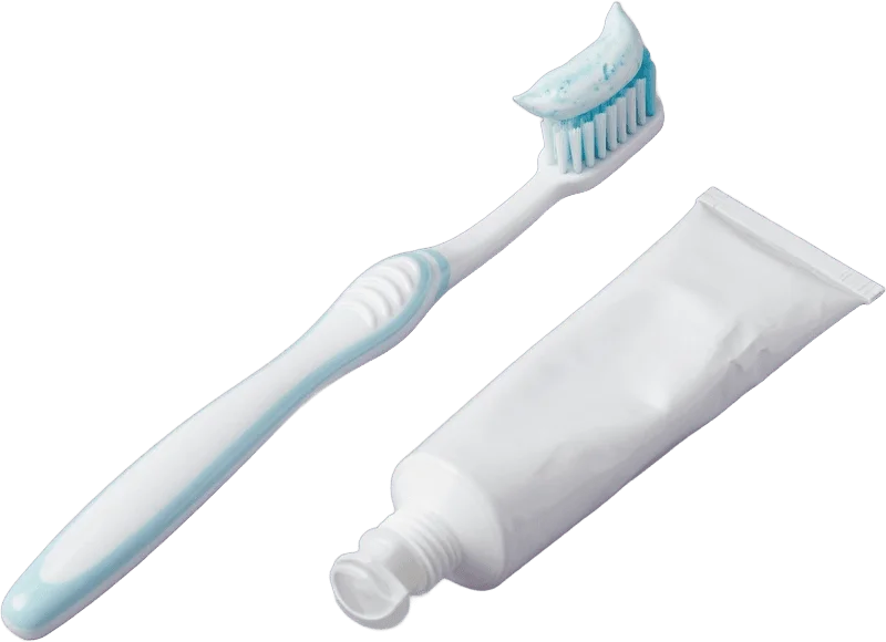 Toothbrush with toothpaste