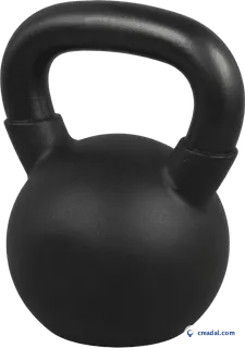 Black cast kettlebell