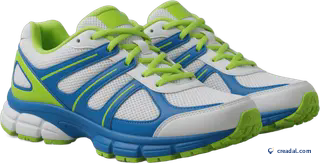 Colorful running shoes
