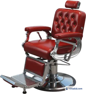 Fauteuil de barbier rouge