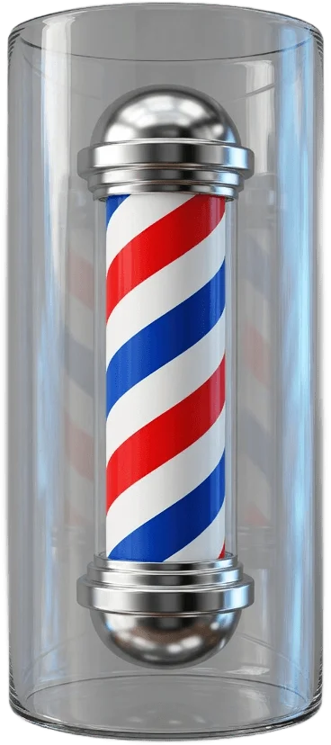 Poteau de barbier classique