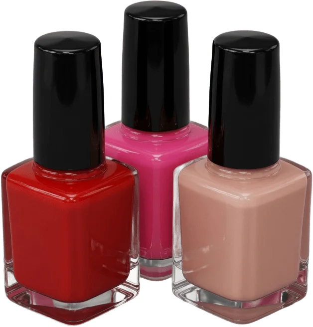Trois flacons de vernis