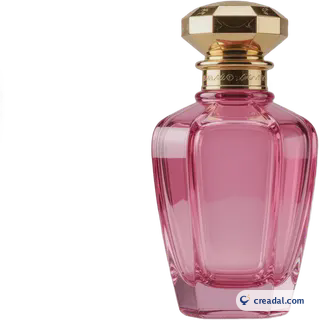 Flacon de parfum rose
