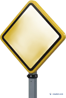 Yellow School Zone Sign