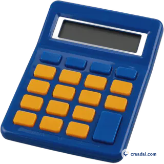 Blue school calculator